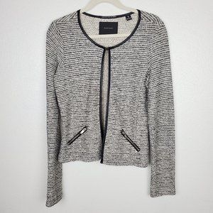 Maison Scotch & Soda Tweed Cardigan/Jacket Black Grey Small